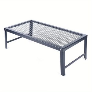 Outdoor Barbecue Folding Campfire Fire Pit Steel Grill Grate  Cooking Grate BBQ Rack Griddle Plate With Legs